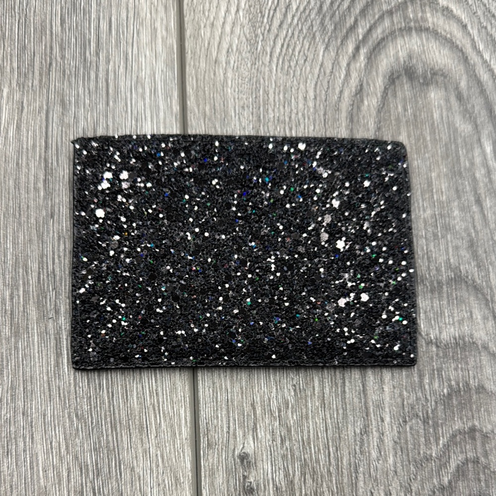 Kate spade Black Glitter Card Holder